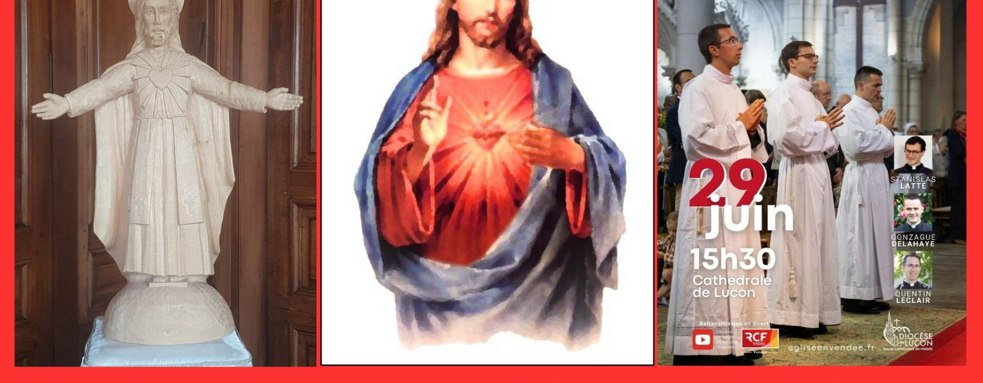 Juin : Mois du Sacré-Coeur de Jésus – 3 ordinations !
