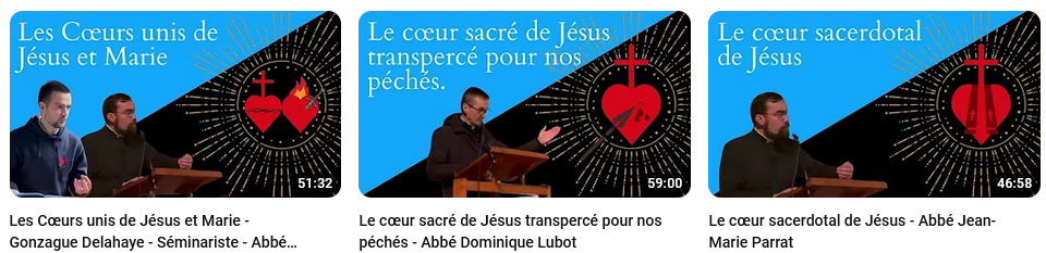 Vidéos sur Sacré-Coeur de Jésus (Triduum Pascal) en vue de la consécration le 9 juin